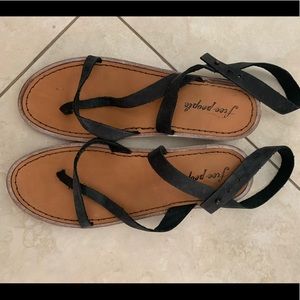 Free People Strappy Suede sandal